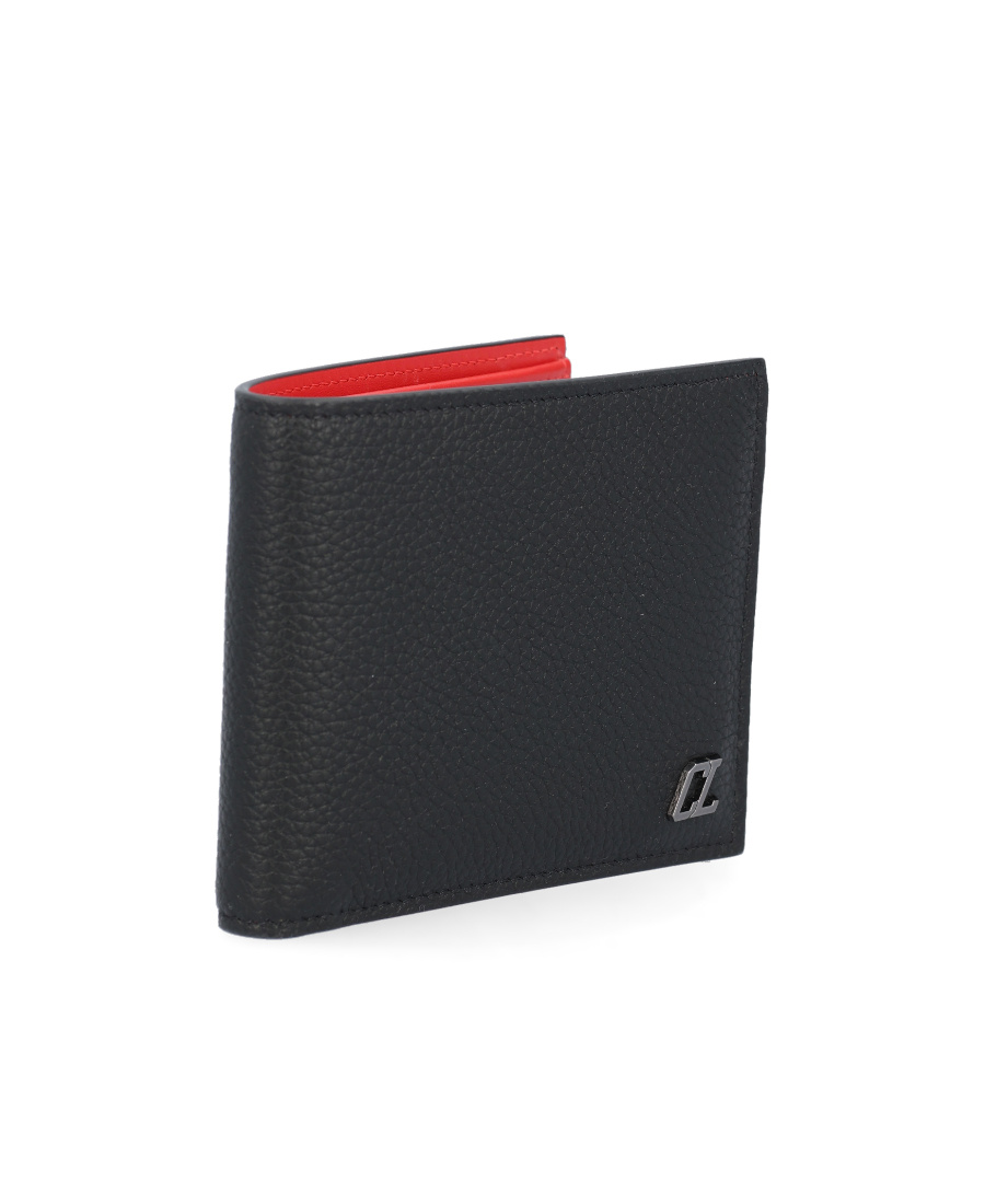 Christian Louboutin Logo Detailed Bi-fold Wallet In Black