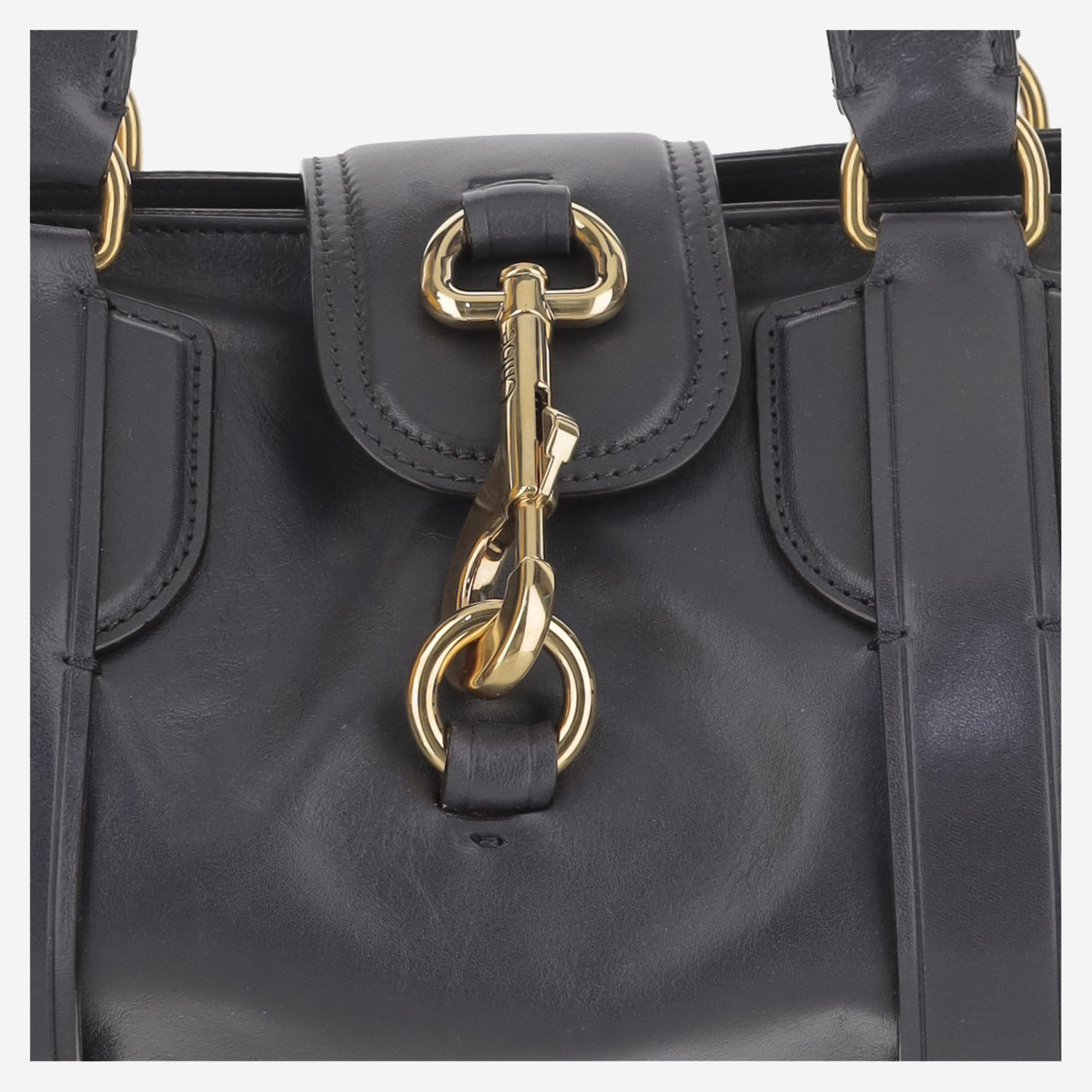 Chloé Double Handle Shoulder Bag In Black