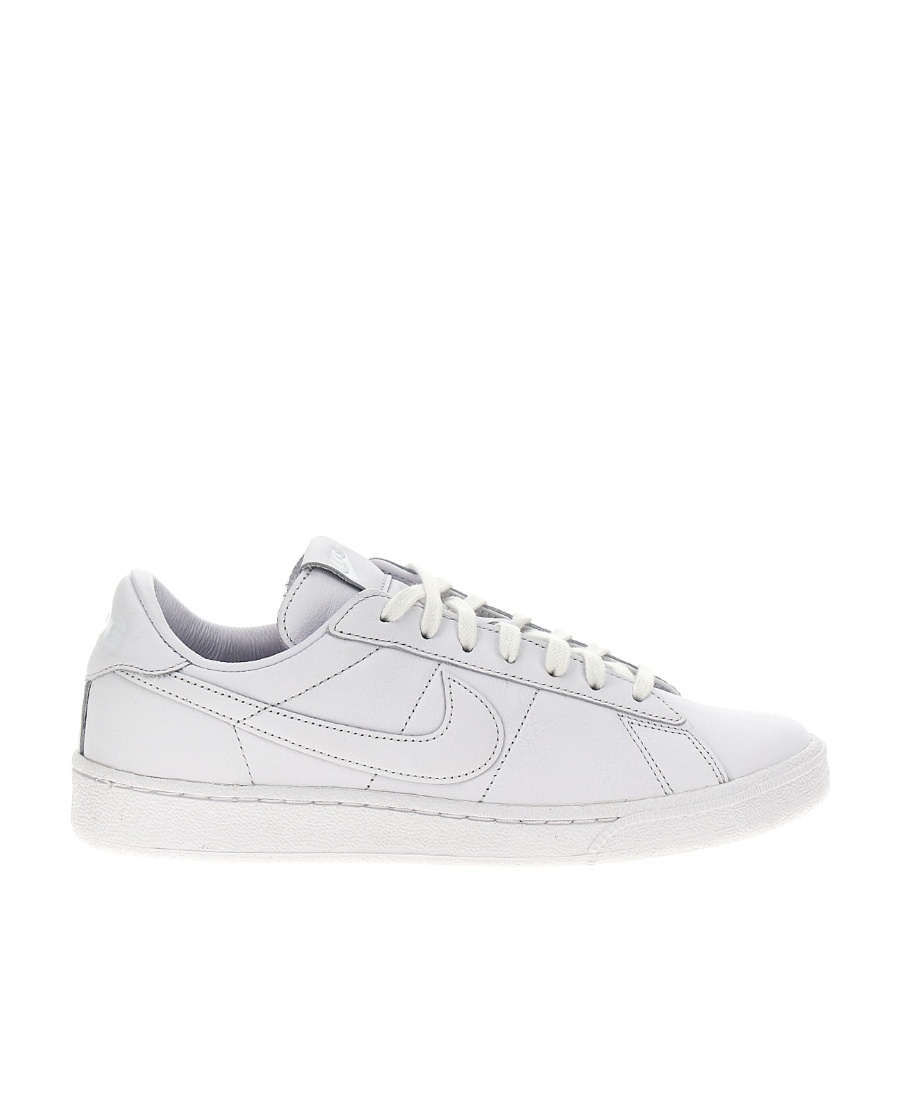 Comme Des Garçons Black  X Nike Swoosh Logo Lace-up Sneakers In White