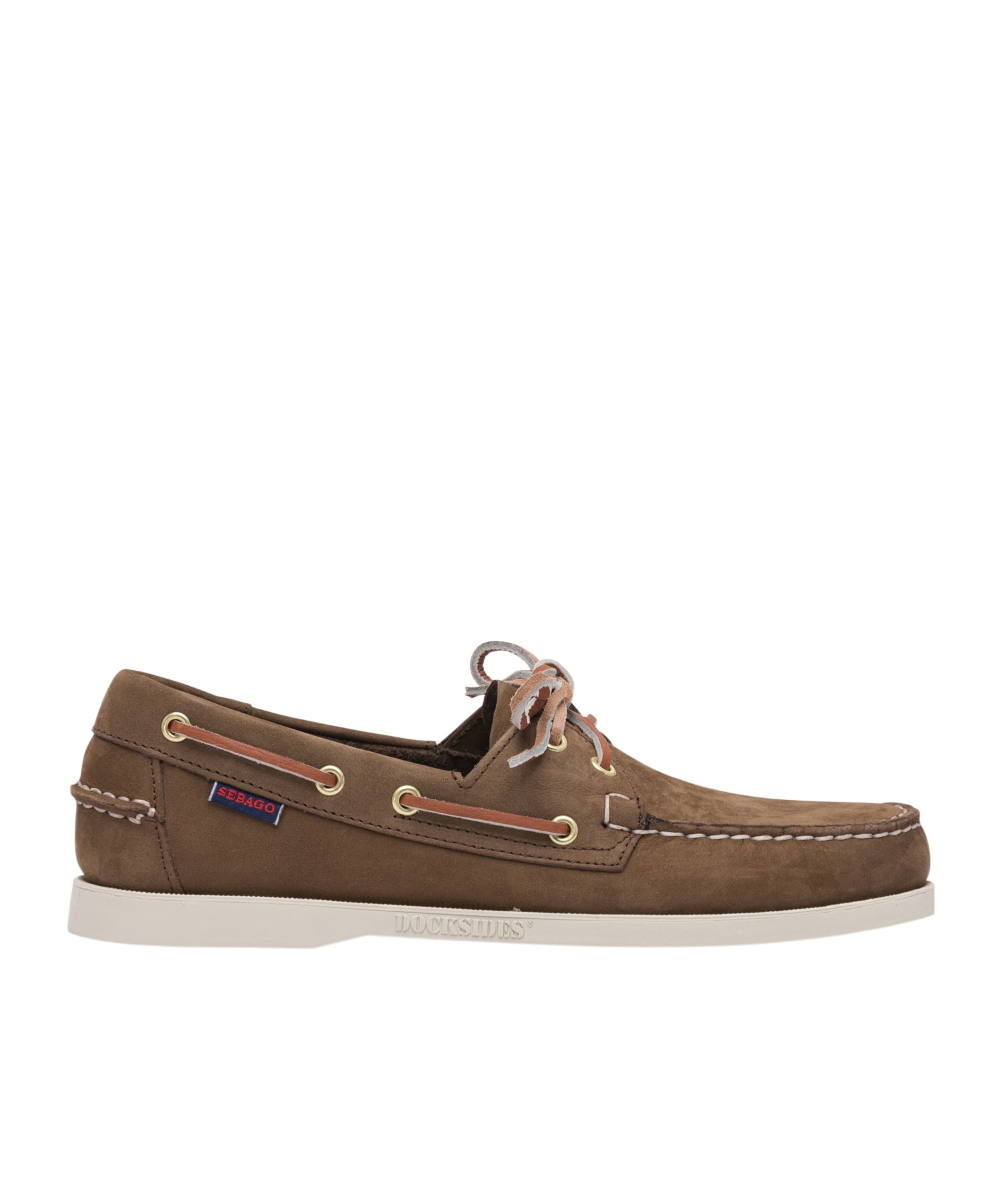 Sebago Dockside Portland Pelle Oliata Budu Loafers In Brown