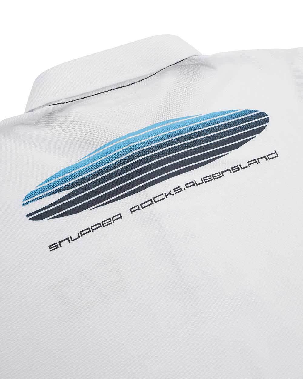 Ea7 Logo Printed Polo Shirt In White