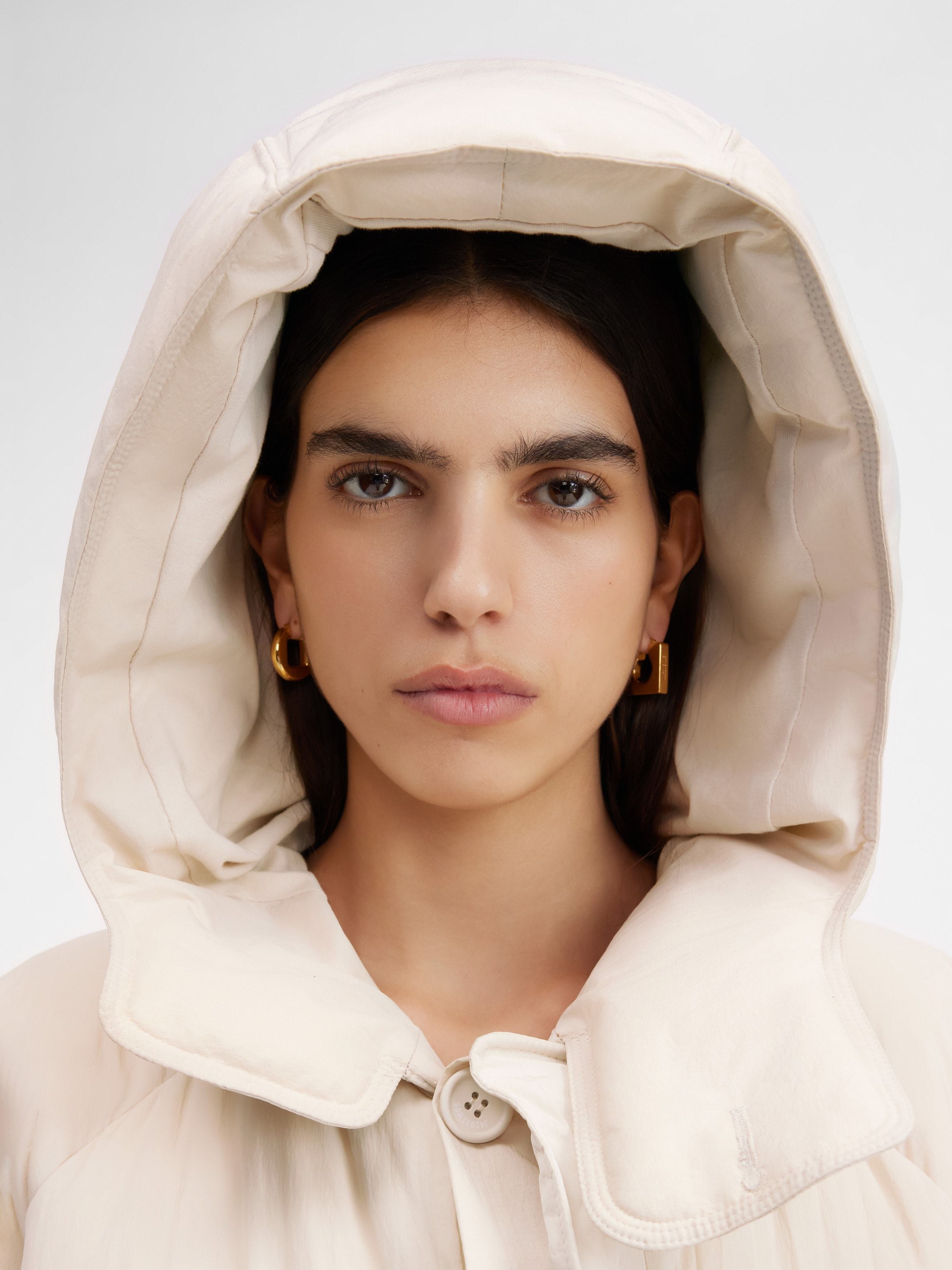 Jacquemus Hooded Cotton-padded Suit In White