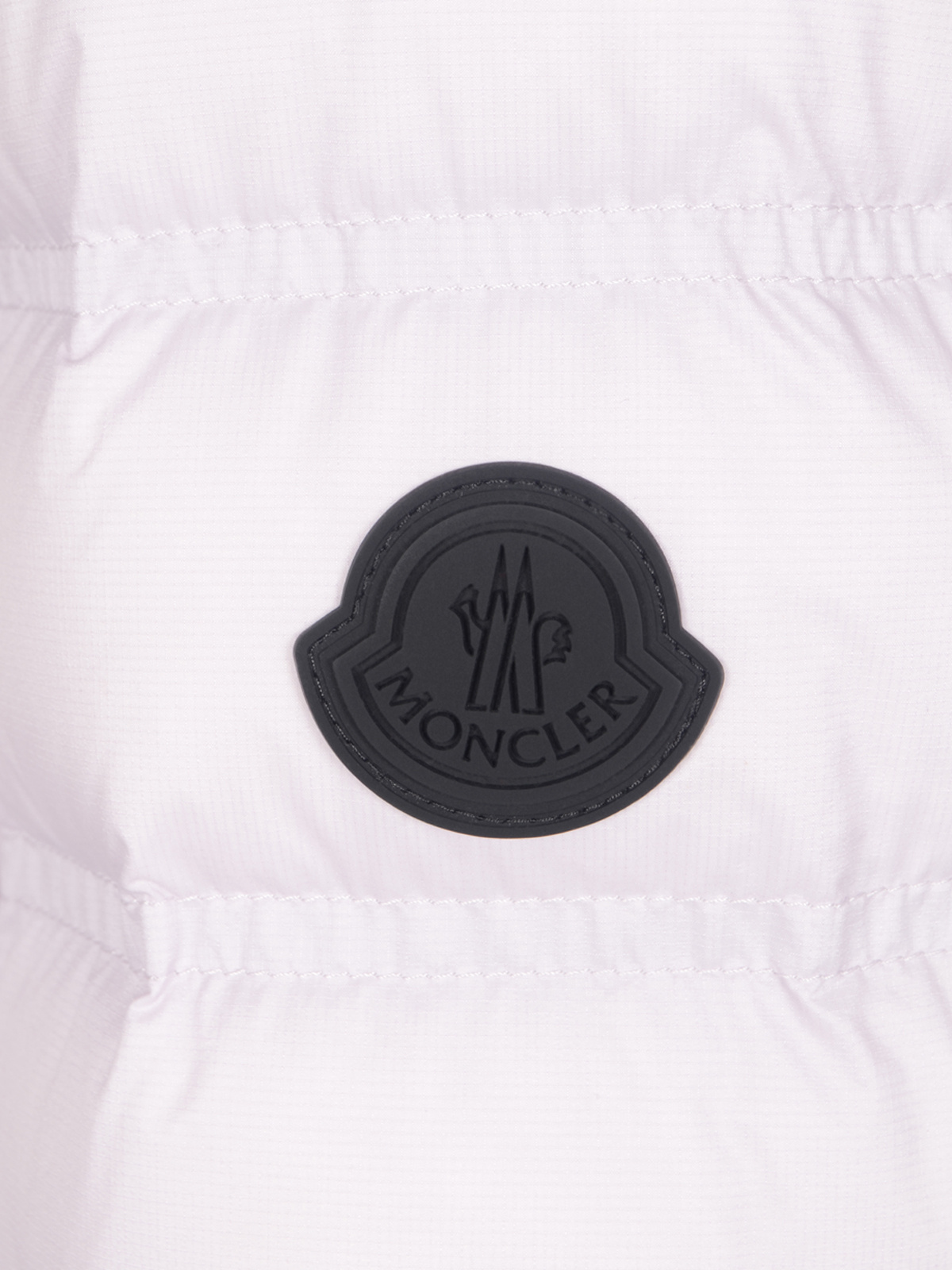 Moncler Long Sleeve Cotton Coat In Pink