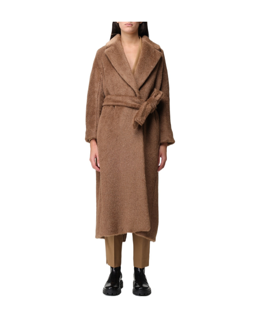 Max Mara Maxmara Teddy Bear Icon Coat Camel In Brown