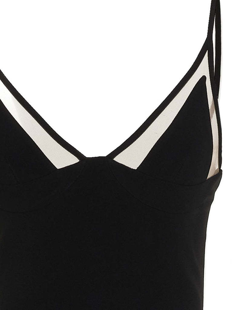 David Koma Suspender Dress In Black