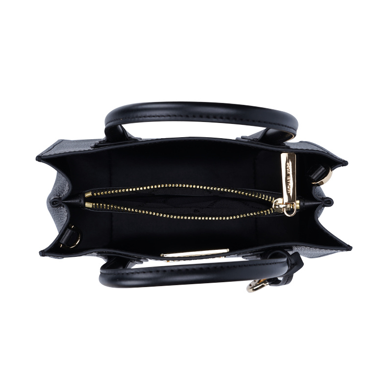 Michael Kors Logo Handbag In Black