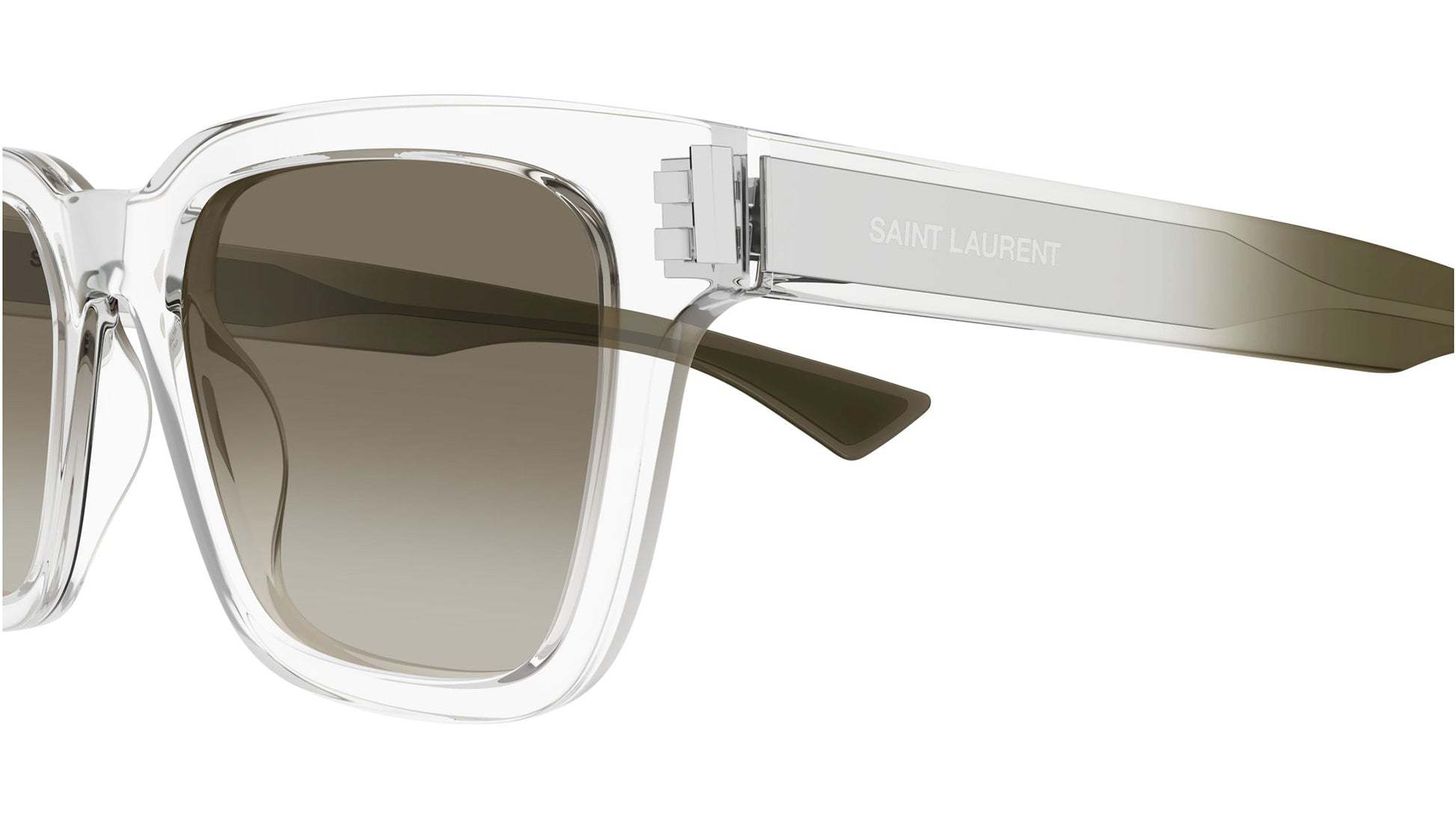 Saint Laurent Sl 790 Square-frame Sunglasses In Metallic