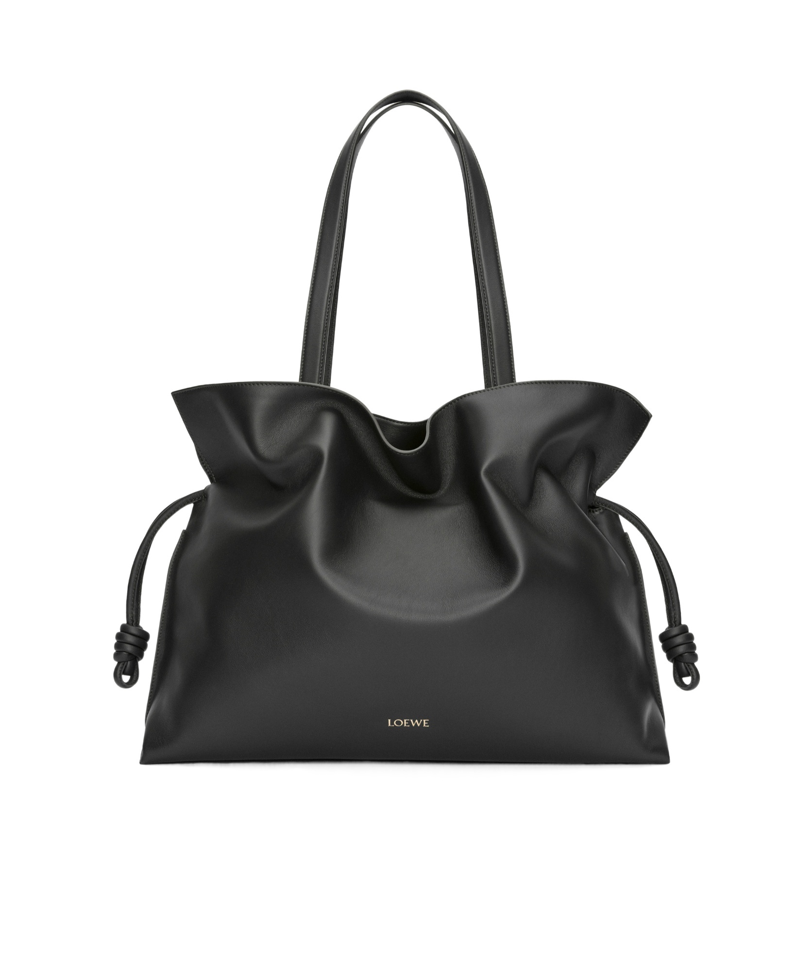 Loewe Xl Flamenco Clutch In Nappa Calfskin In Black