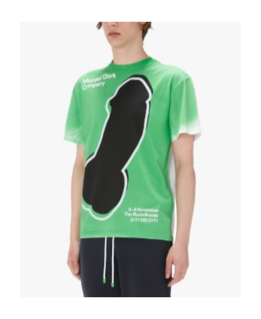 Jw Anderson Michael Clark Cotton T-shirt In Green