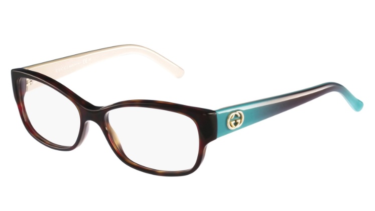 Gucci Logo Detail Flat Lens In White