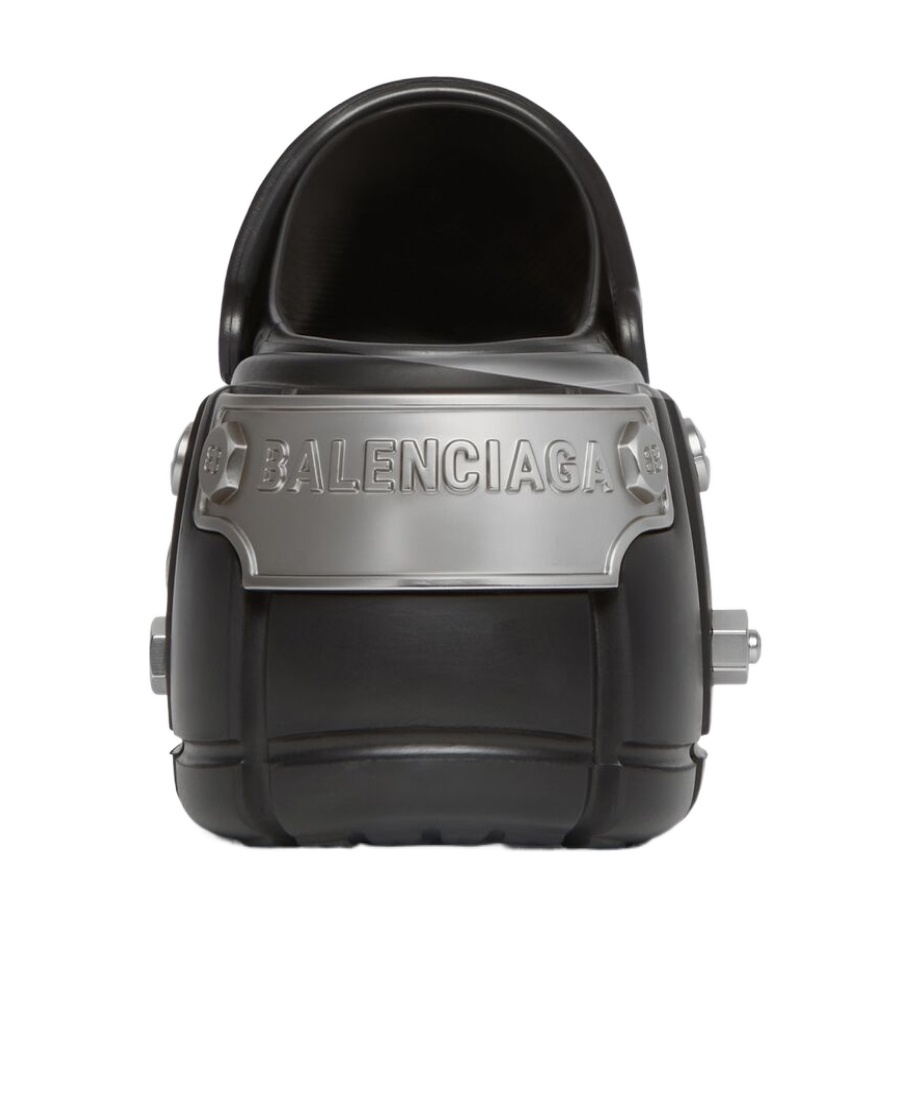 BALENCIAGA SANDALI SLIP-ON HARDCROCS DA DONNA IN NERO