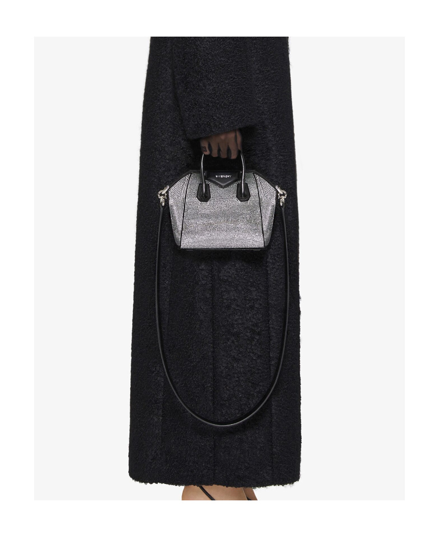 Givenchy Antigona Embellished Top Handle Bag In Black