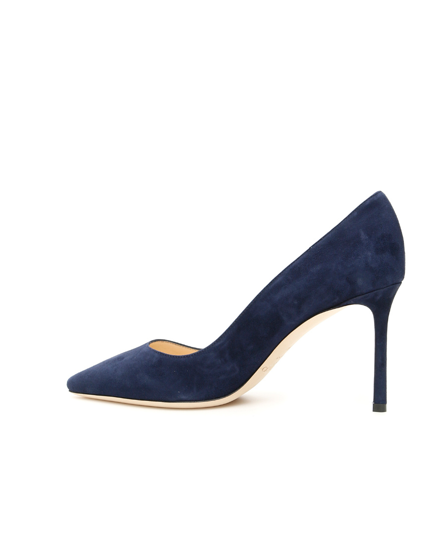 Jimmy Choo Romy 85 Thin-sole And Shallow High Heels In Blue
