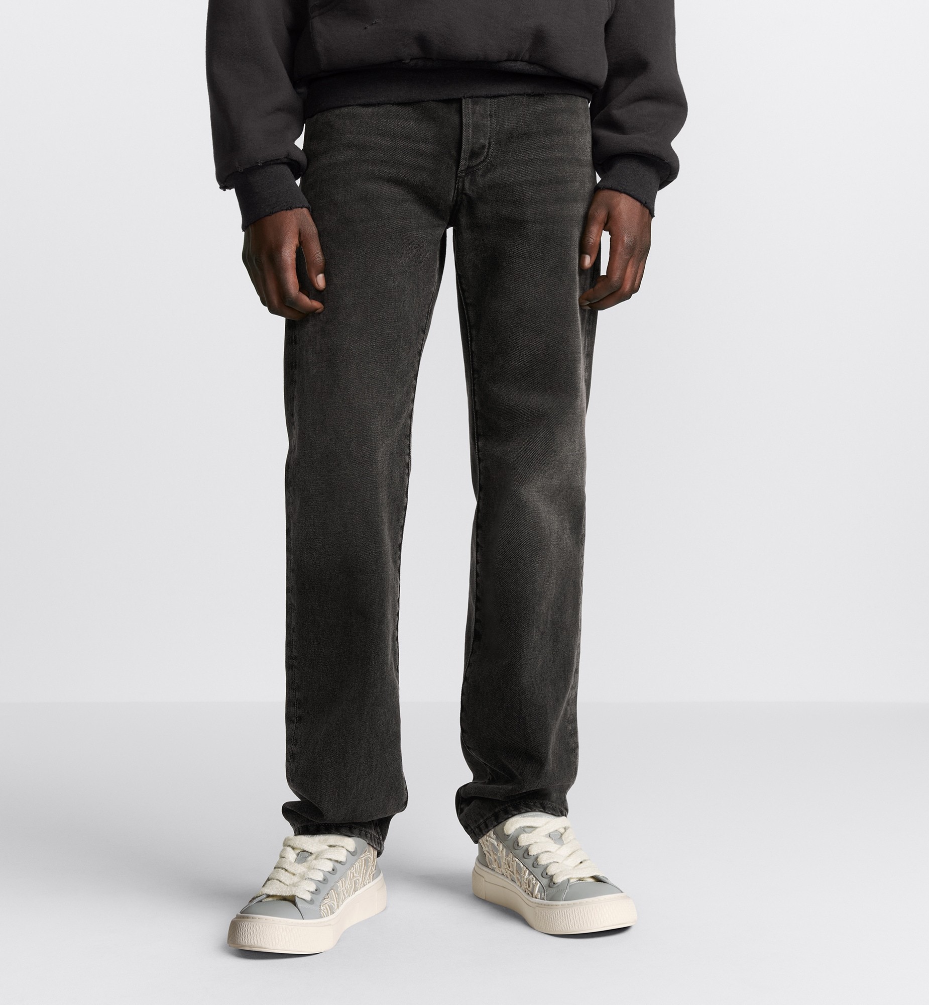 Dior Belt-loop Jeans In Black