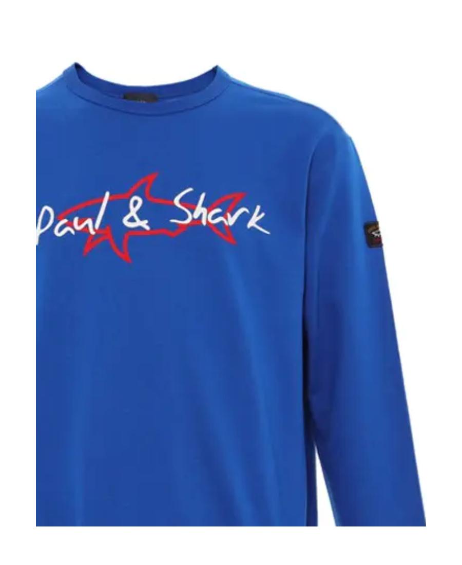 Shop Paul & Shark Logo Sweater In Blue