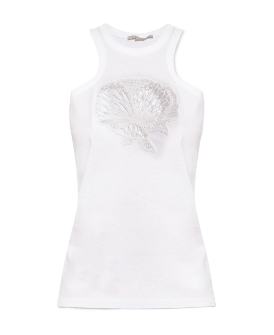 Stella Mccartney Top With Openwork Pattern In White