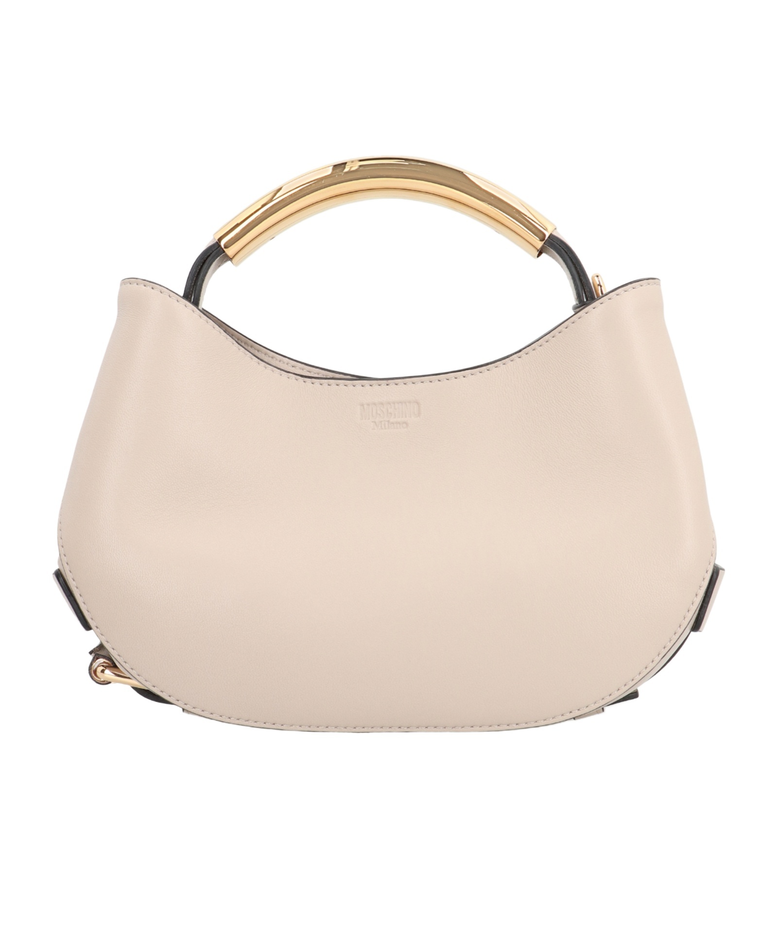 Moschino Top Handle Shoulder Bag In White