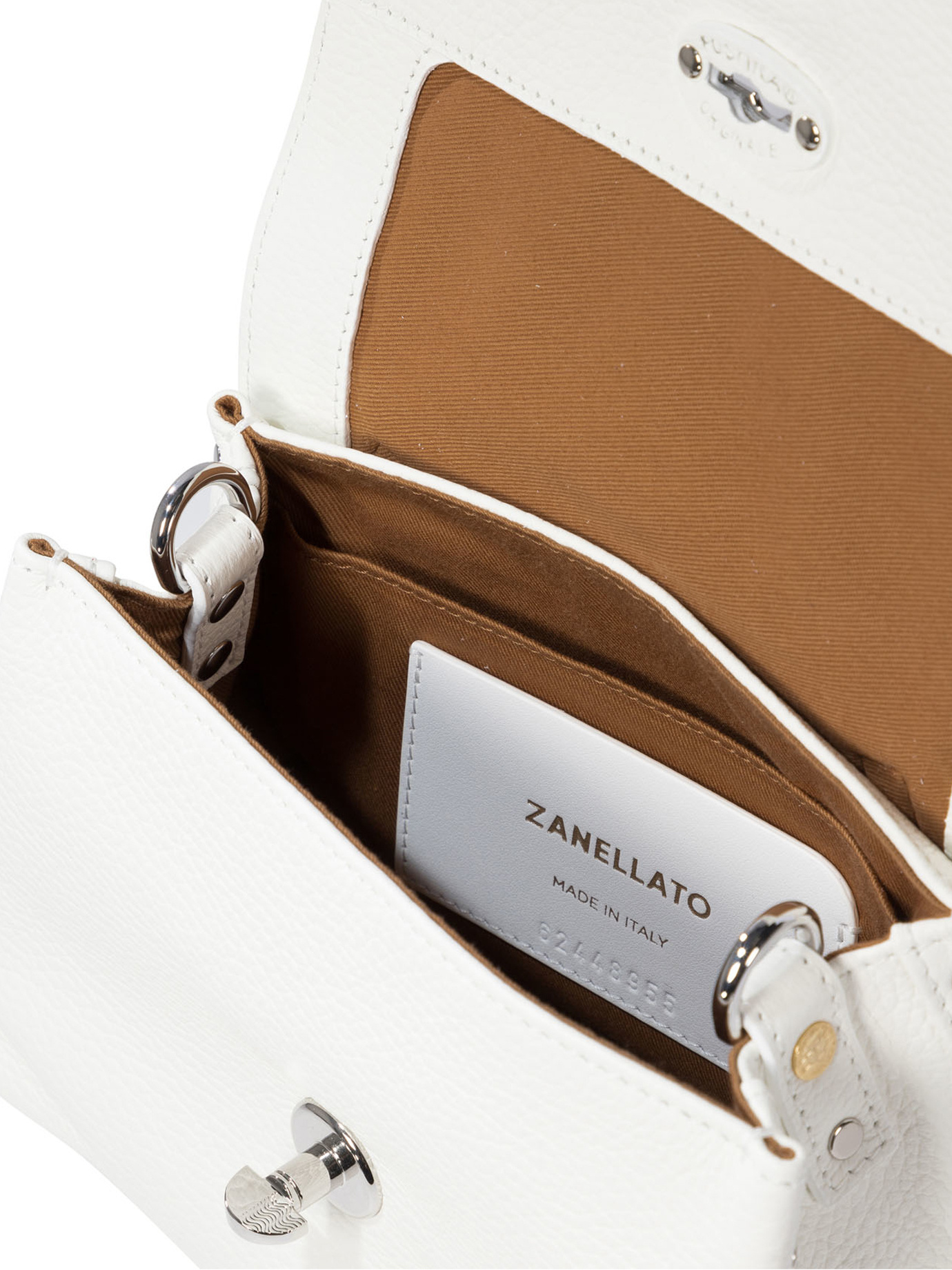 Zanellato Flip Shoulder Bag In White