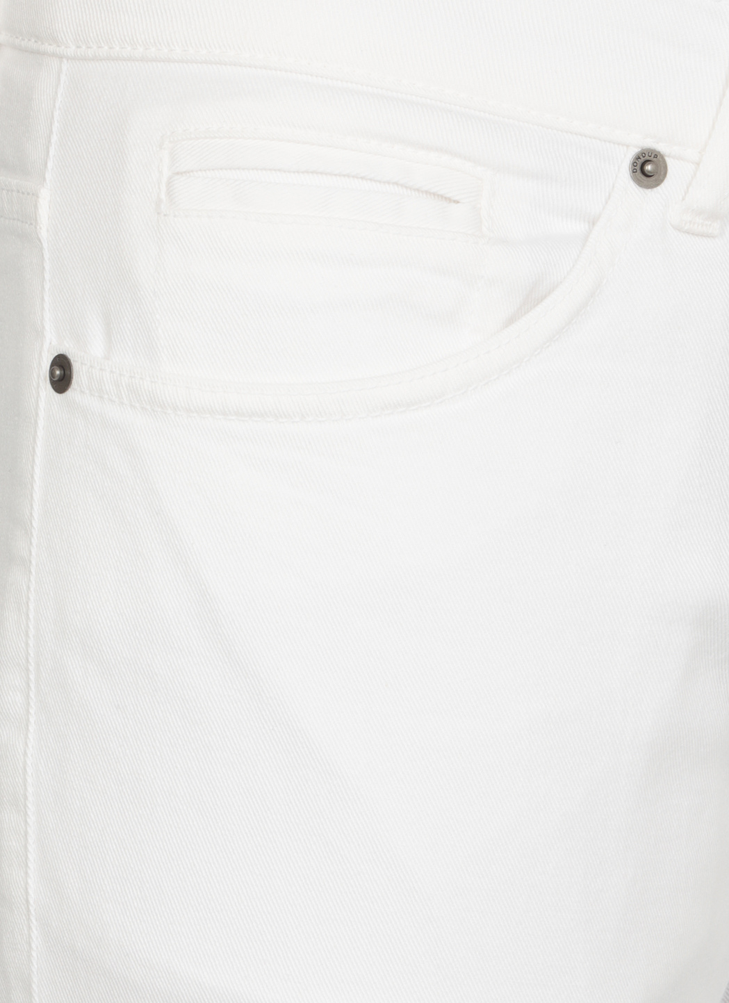 Dondup Denim Trousers With Belt Loops In White