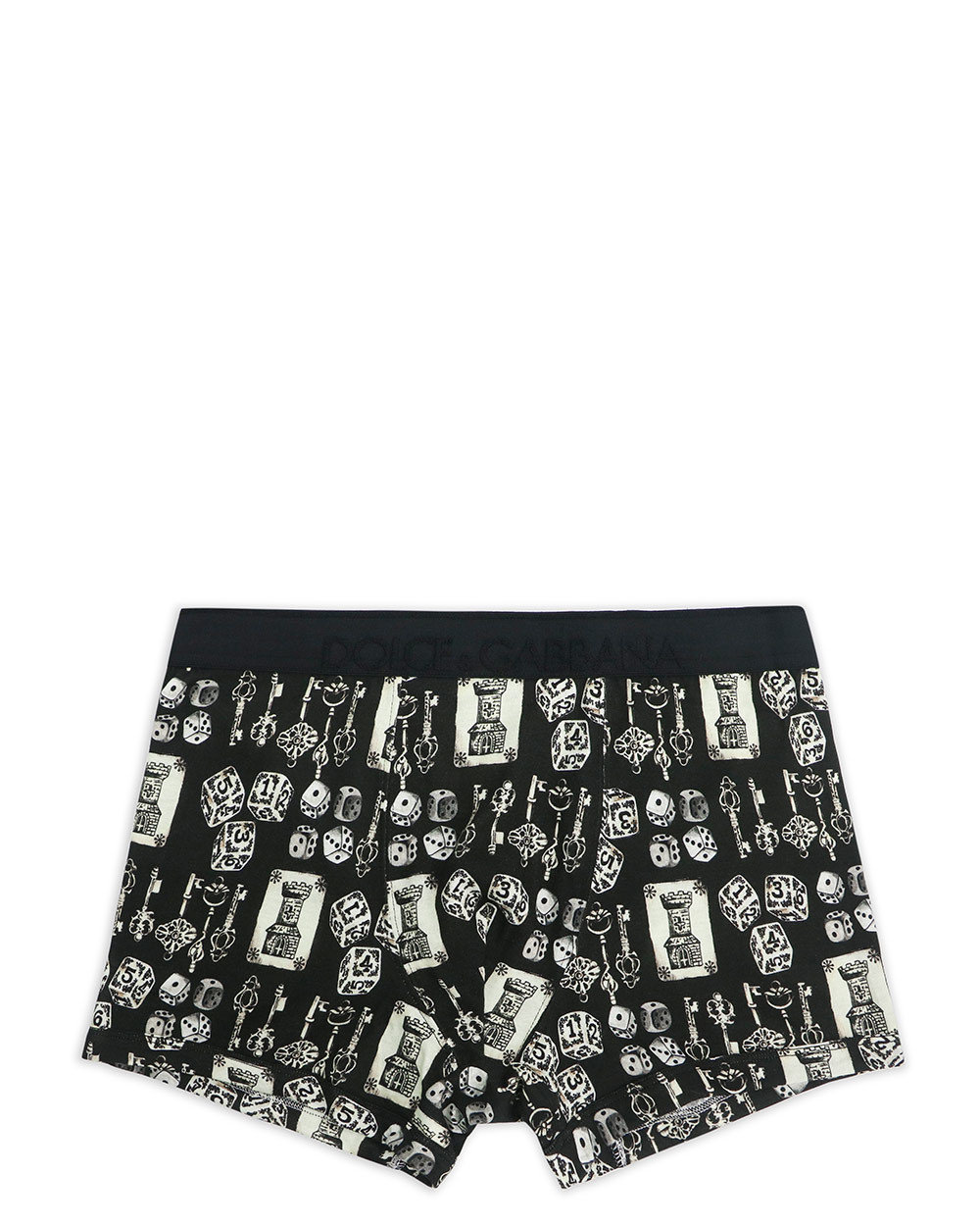 Dolce & Gabbana Pattern Printed Underwear In Black