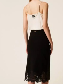 Twinset Lace-trimmed Camisole In White