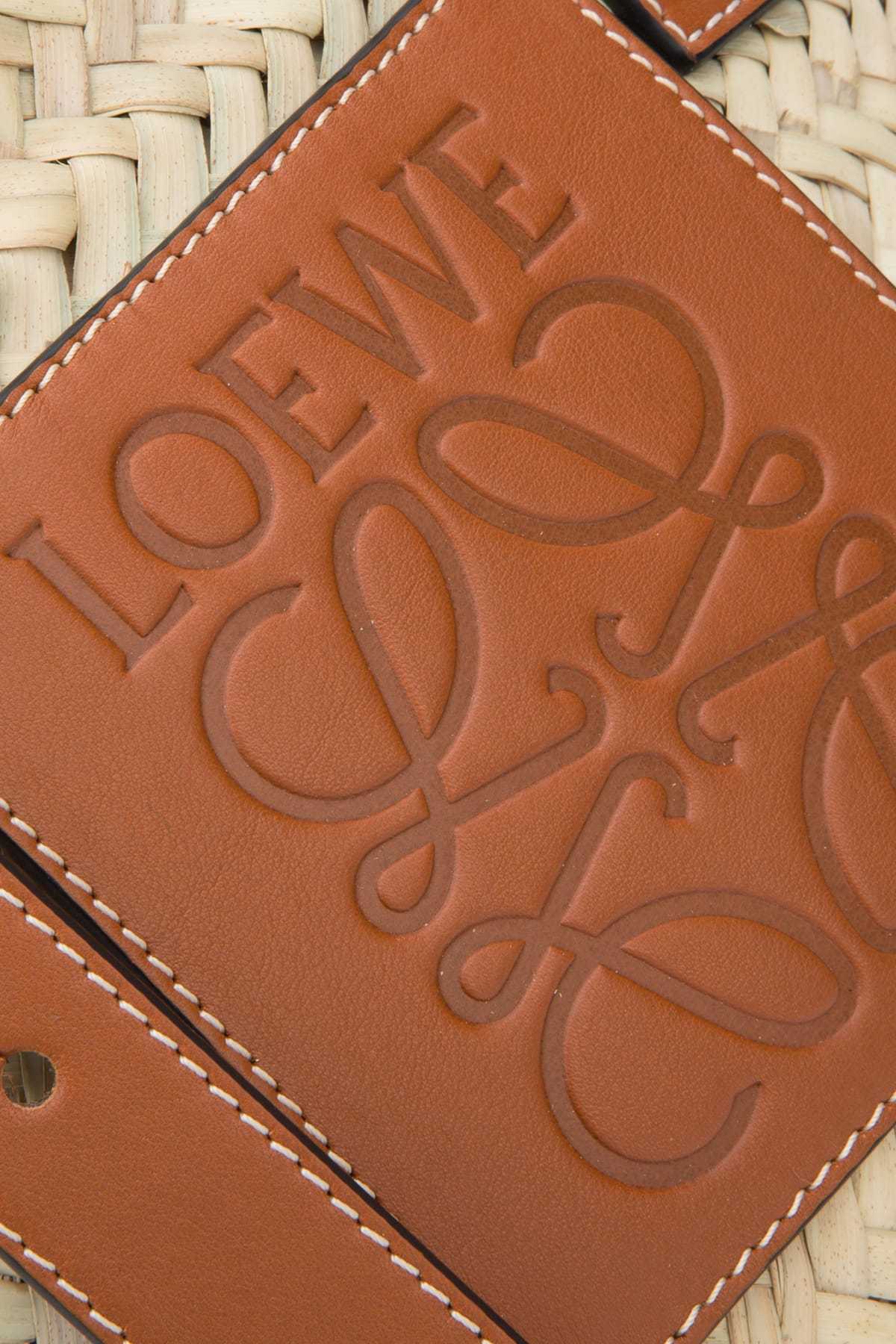 Loewe Logo Patch Tote Bag In Brown