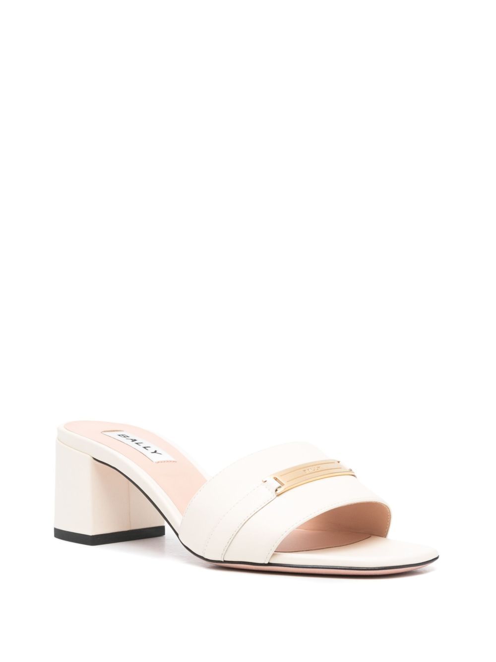Bally Square Toe High Heel Sandals In Pink