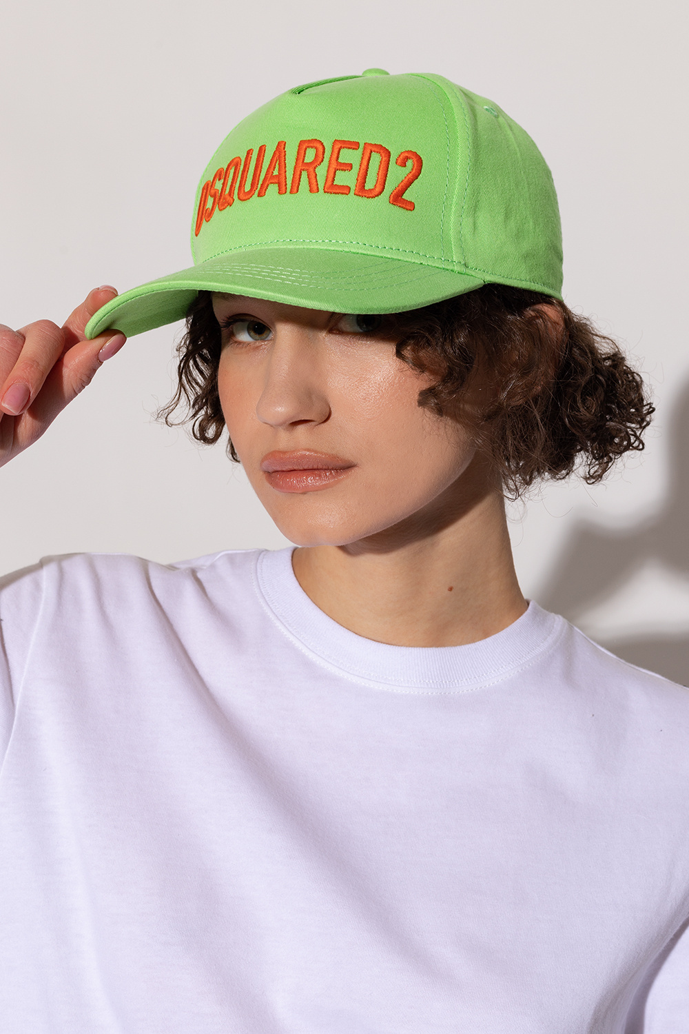 Dsquared2 Embroidered-logo Baseball Cap In Green