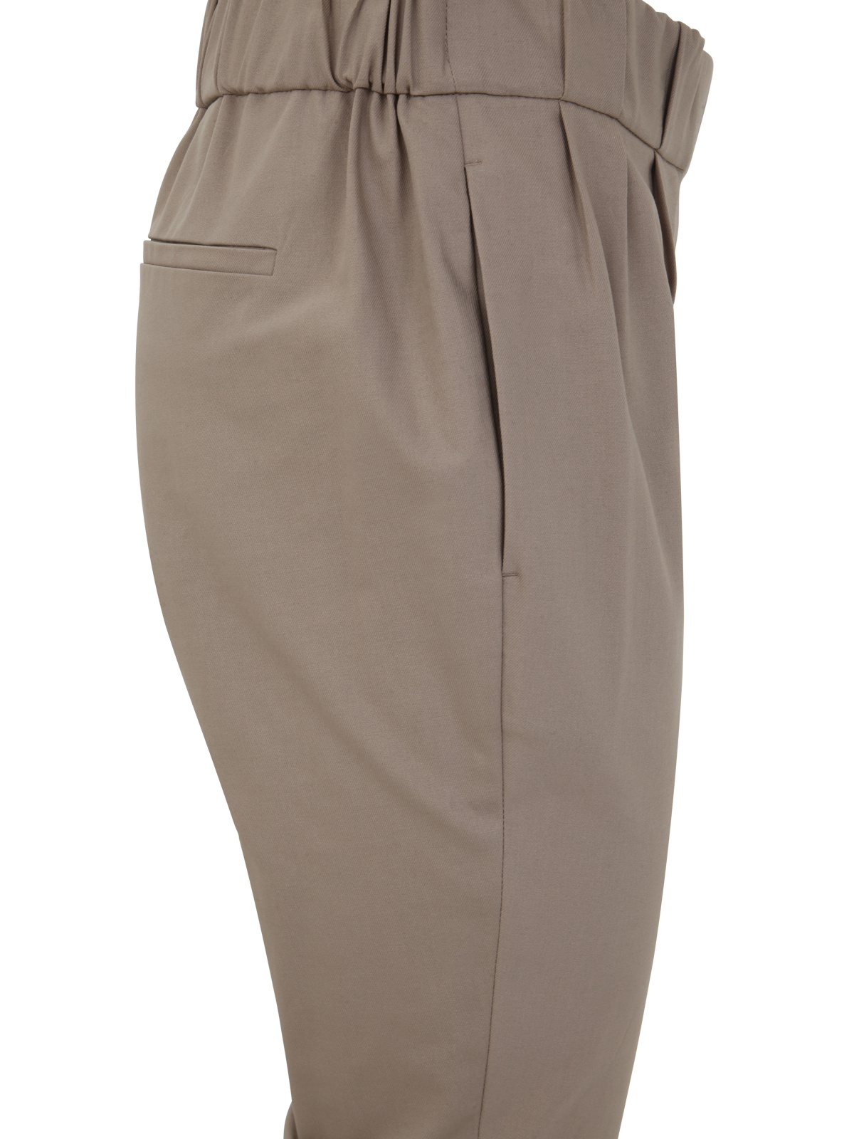 Brunello Cucinelli Cropped Tapered Trousers In Gray
