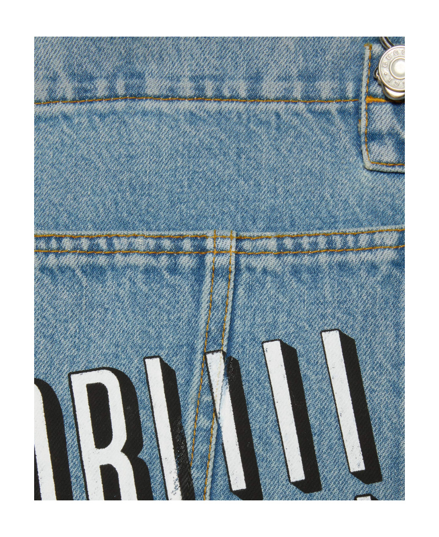 Gucci Jumpsuit Aus Denim In Blue