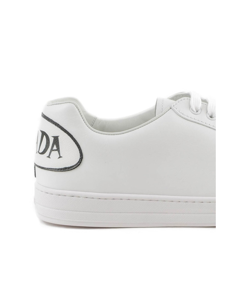 Prada Tie Casual Sports Shoes In White