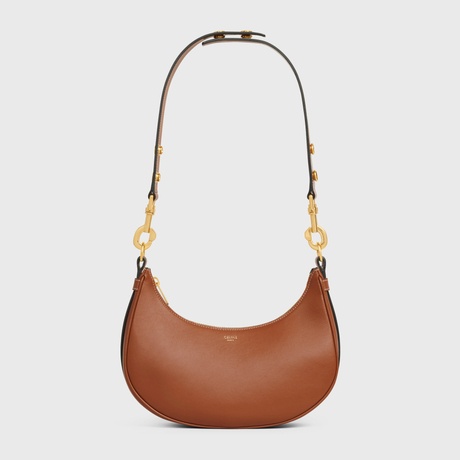Celine Smooth Calfskin Medium Ava Strap Bag In Brown