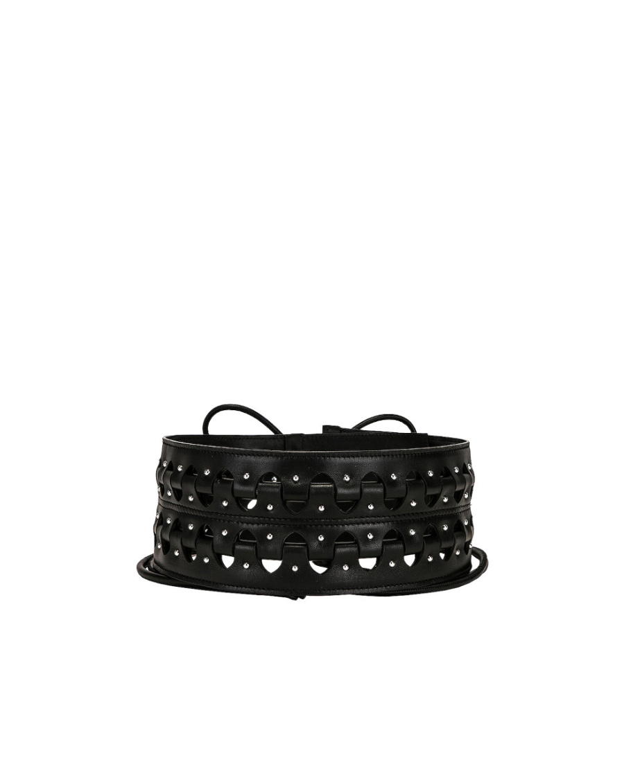 Alaïa Logo Belt In Black