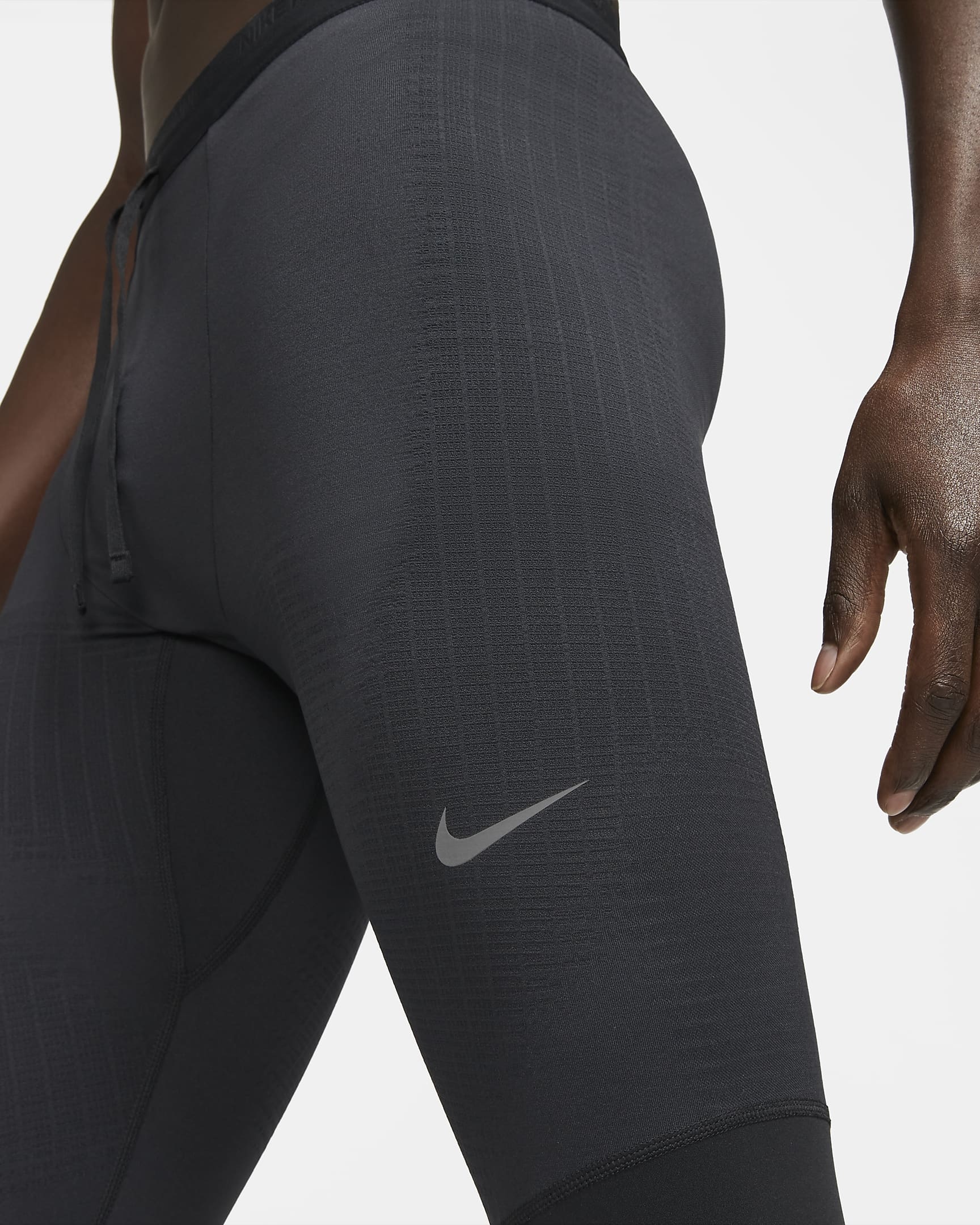 NIKE SWOOSH DETAIL STRETCH-LEGGINGS