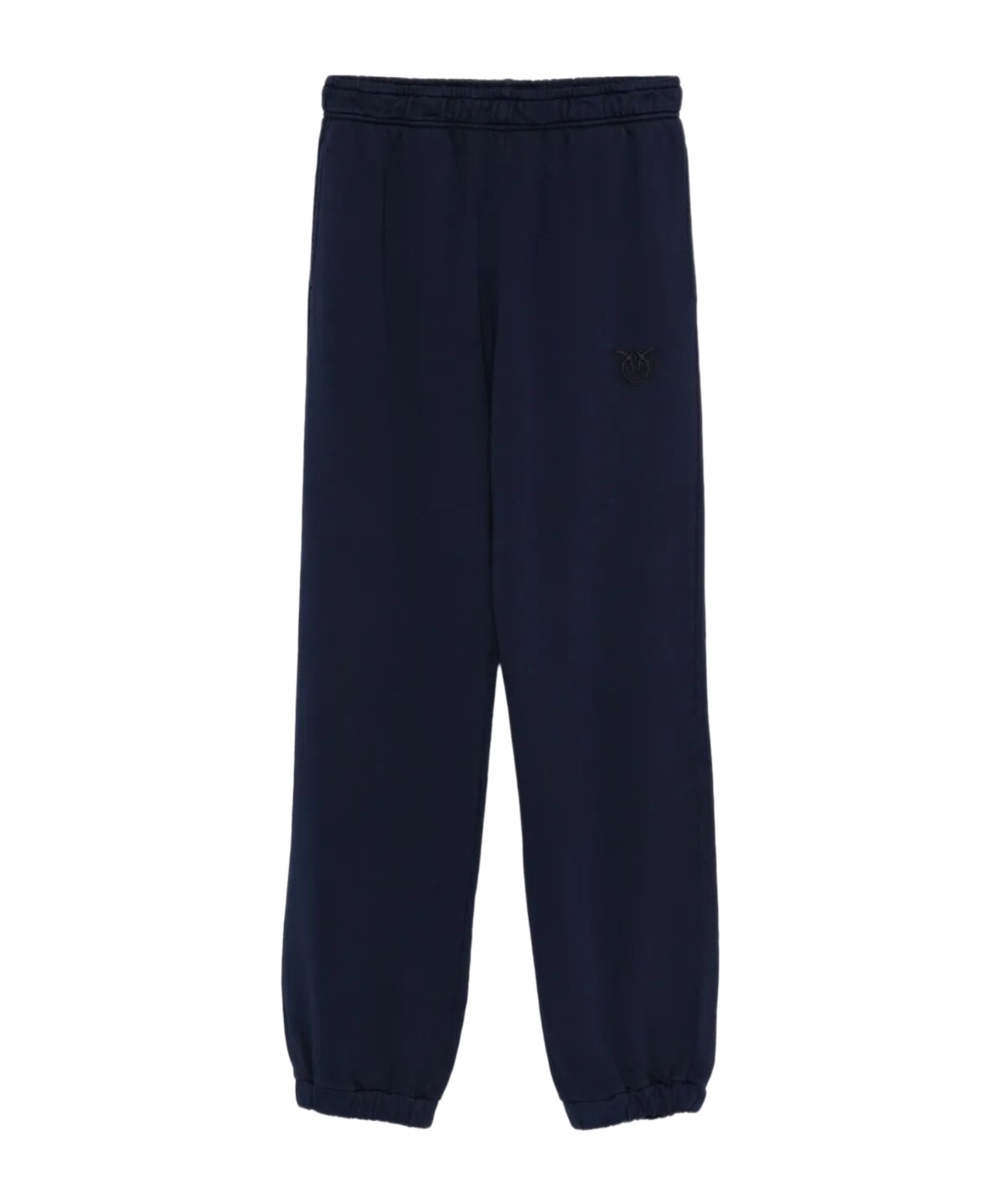 Pinko Logo-embroidered Cuffed Track Pants In Blue