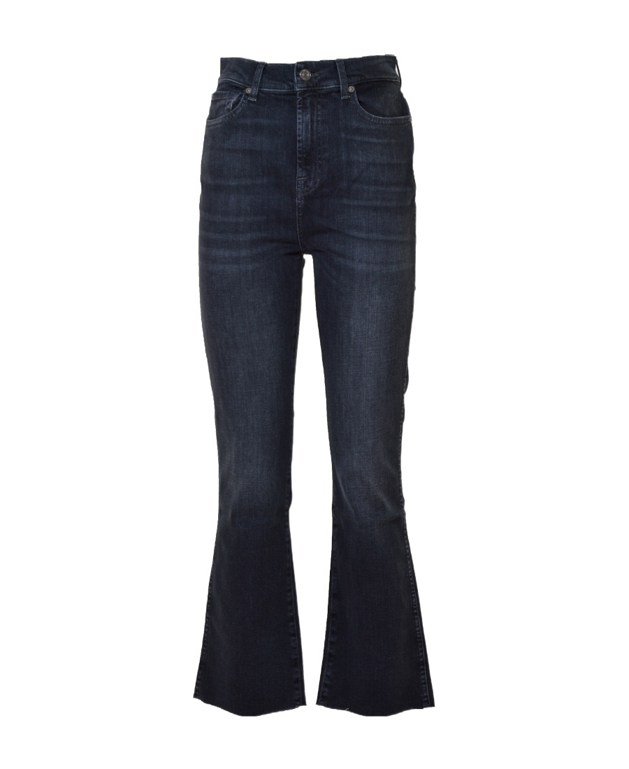 7 FOR ALL MANKIND 7 FOR ALL MANKIND MID RISE CROPPED FLARED JEANS 