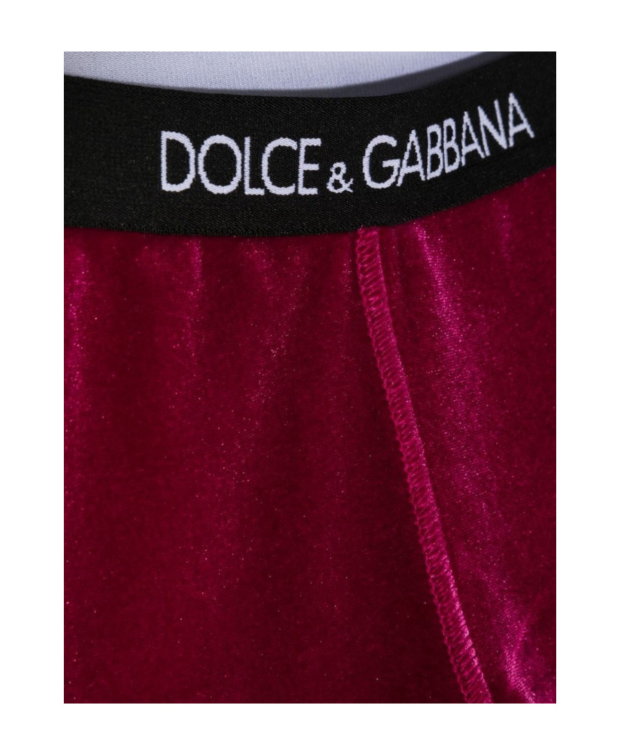 Dolce & Gabbana Dolce Gabbana Kids Logo Waistband Leggings In Red