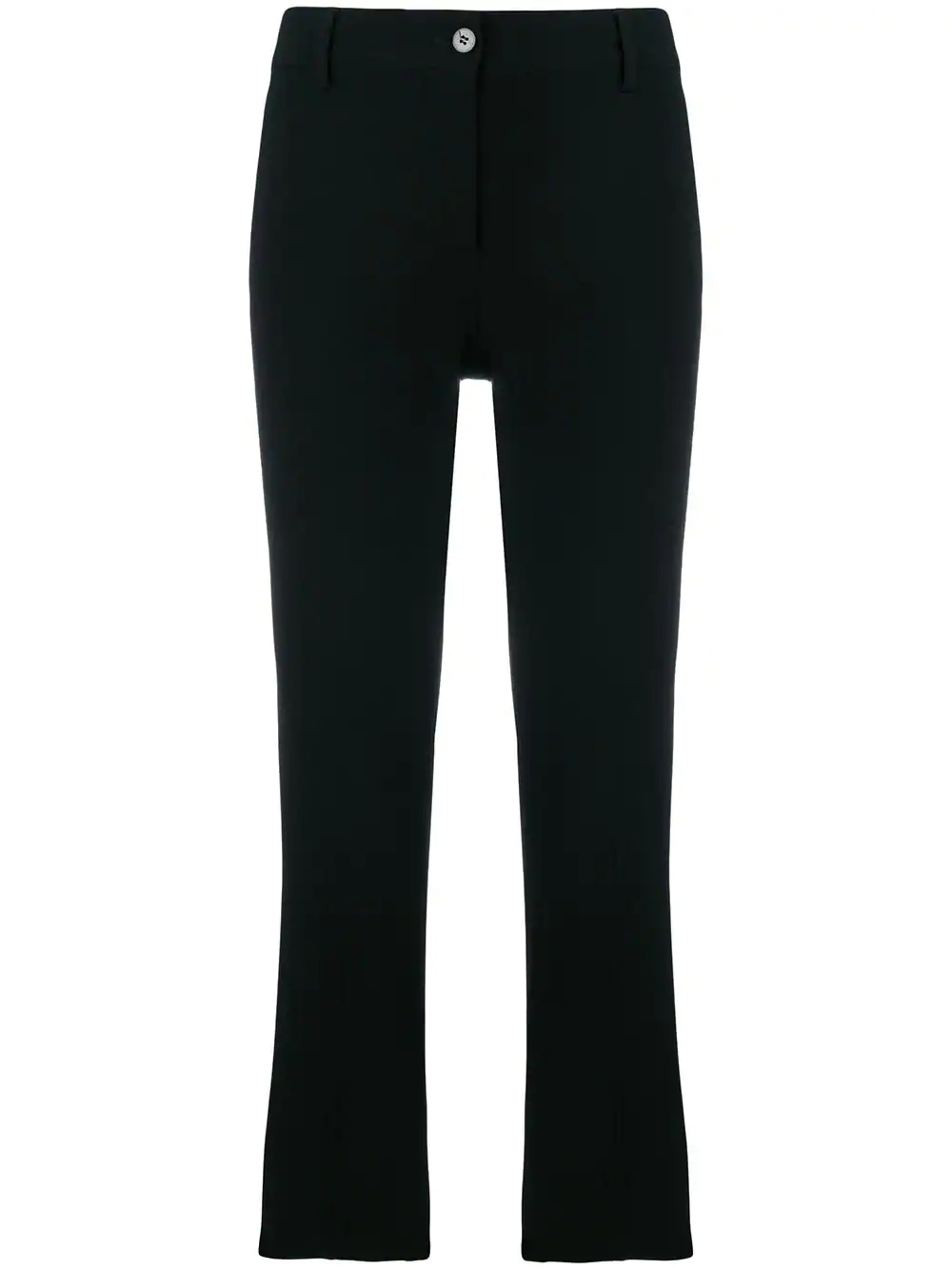 Shop Alberto Biani Classic Cropped Trousers In Black