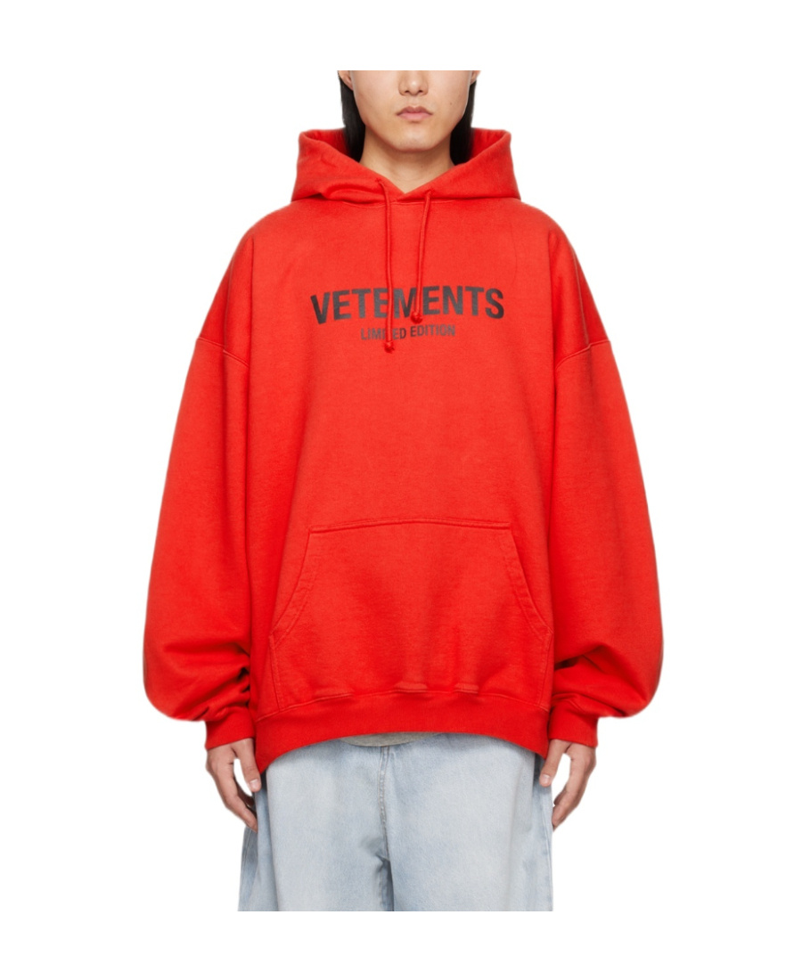 Vetements Red 'limited Edition' Hoodie In Red