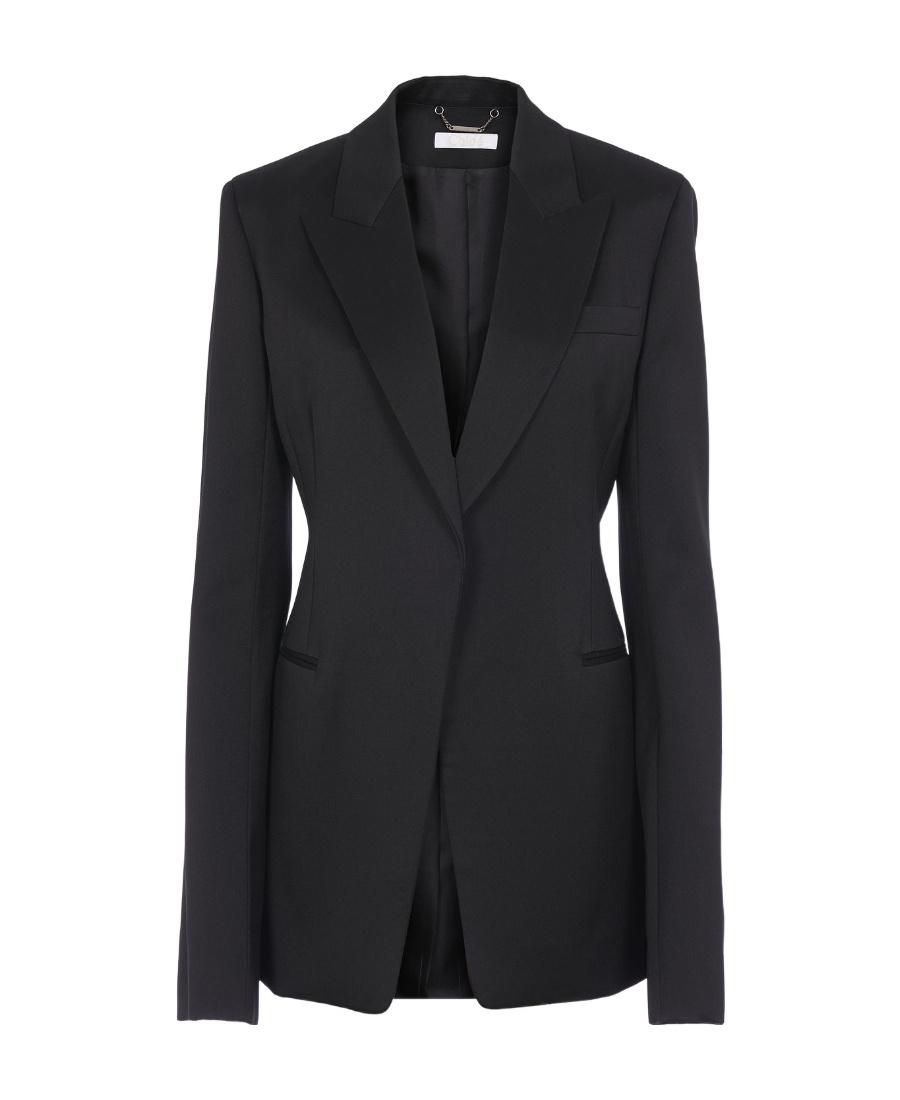 Chloé Lapel Suit Jacket In Black