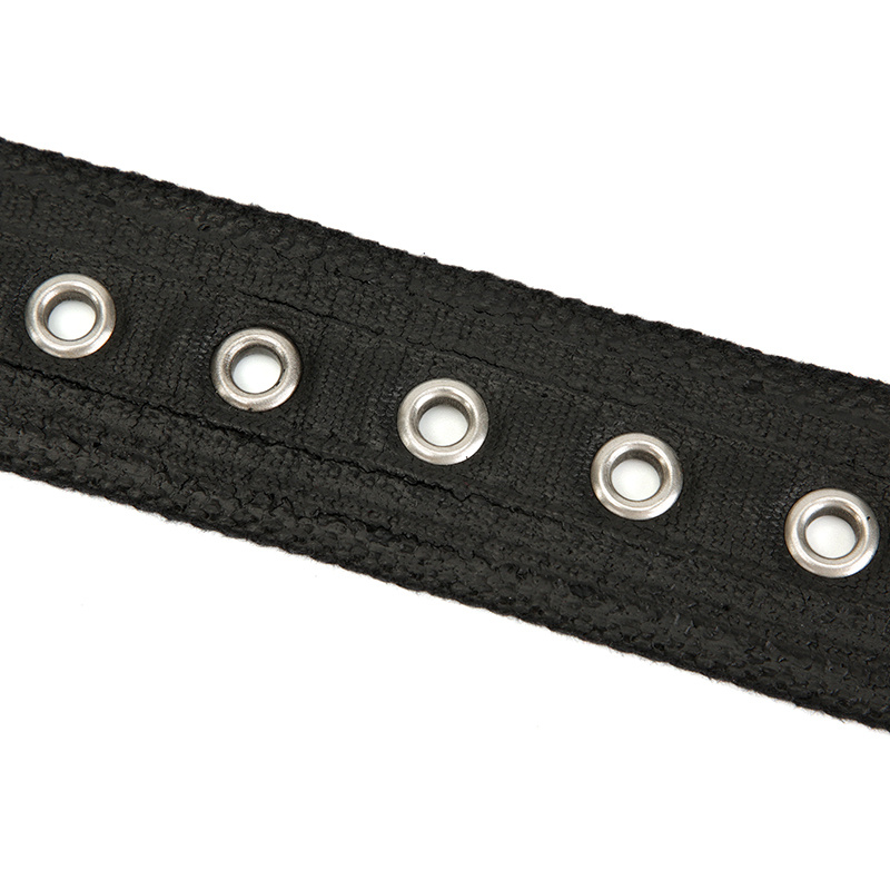 Diesel B-1dr Tape Cotton Belt In Black