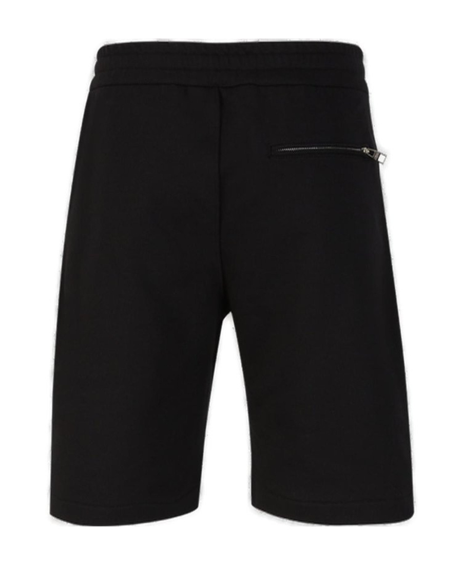 Alexander Mcqueen Logo-print Cotton Shorts In White
