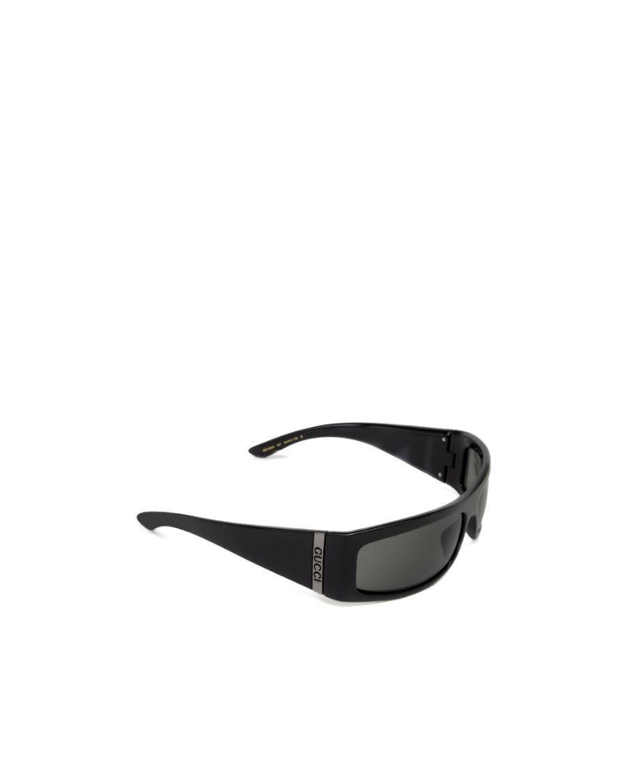 Gucci Shield-frame Injection Sunglasses In Gray