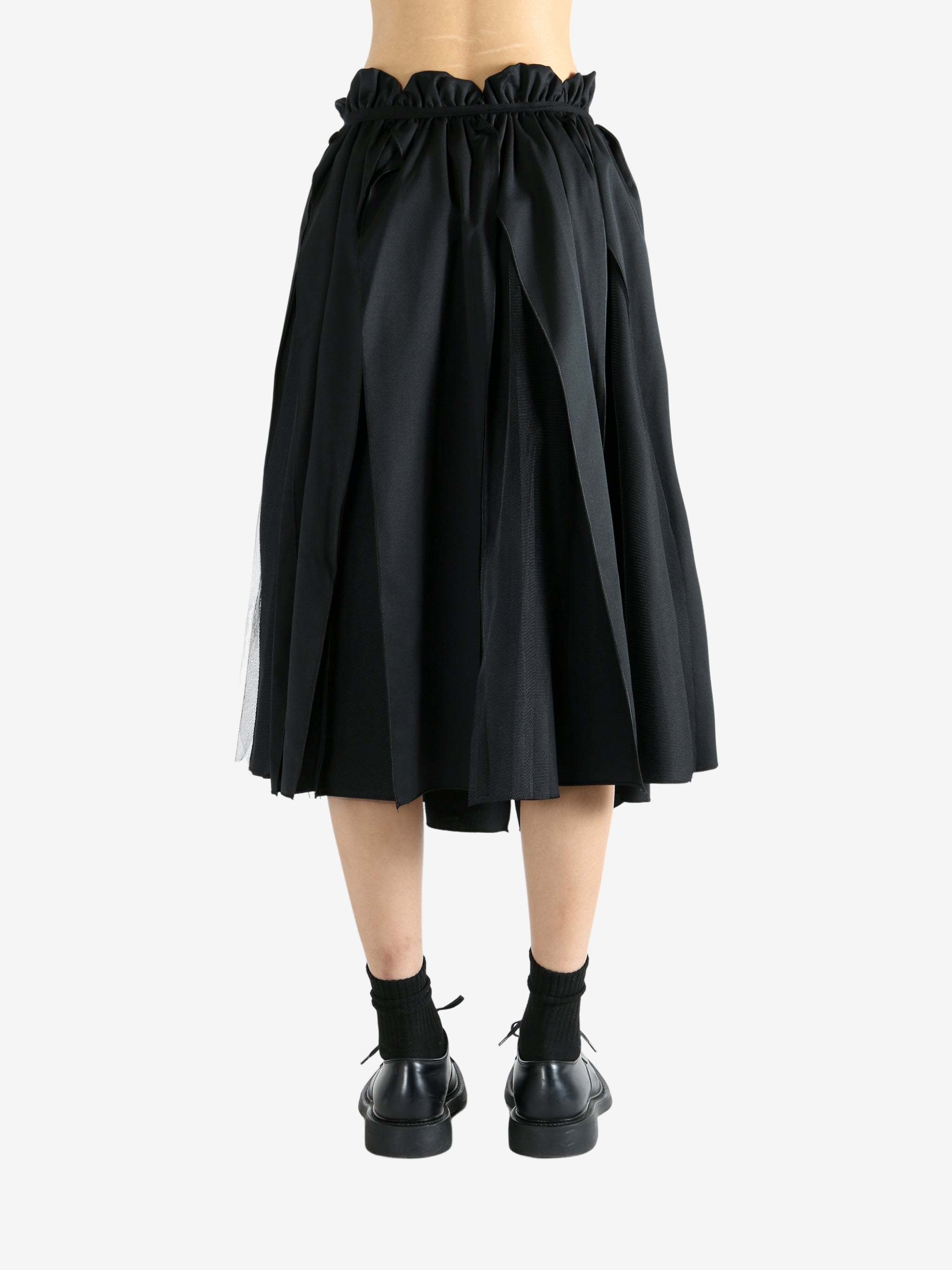 Comme Des Garçons Elastic Waist Skirt In Black