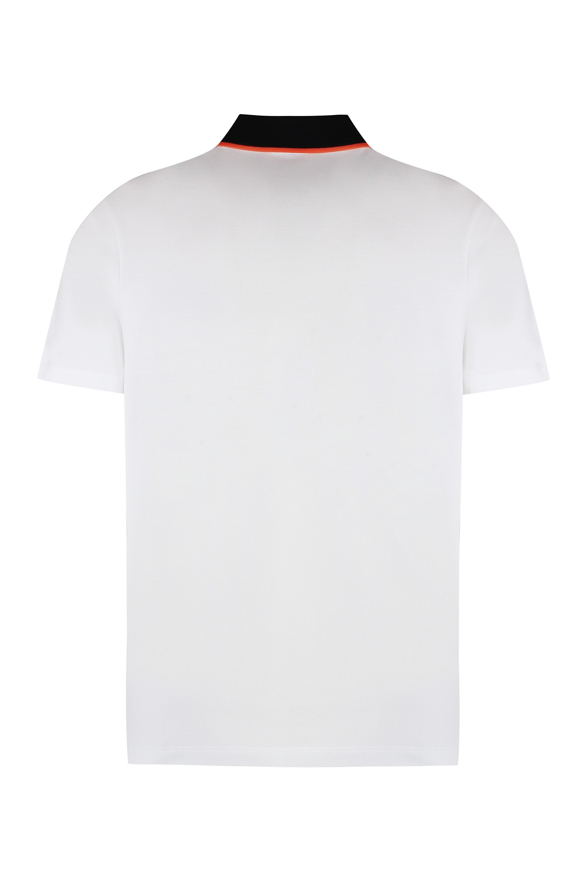 Shop Paul & Shark Paul Shark Short Sleeve Polo Shirt In White
