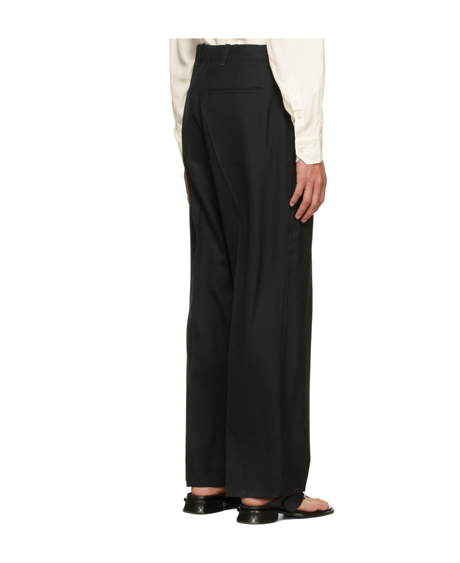 Our Legacy Borrowed Chino Wool Trousers In Black