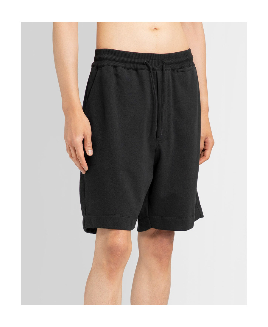 Y-3 Logo-print Track Shorts In Black