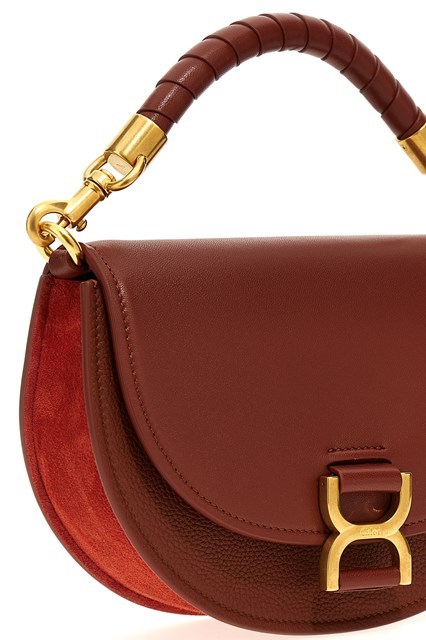 Shop Chloé Marcie Crossbody Bag In Brown