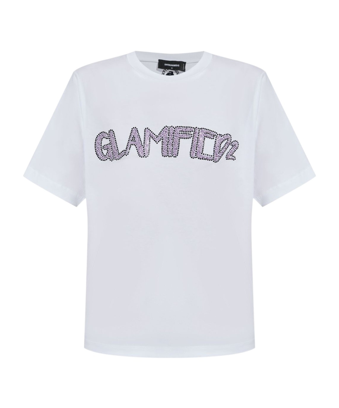 Dsquared2 Rhinestone-embellished T-shirt In White