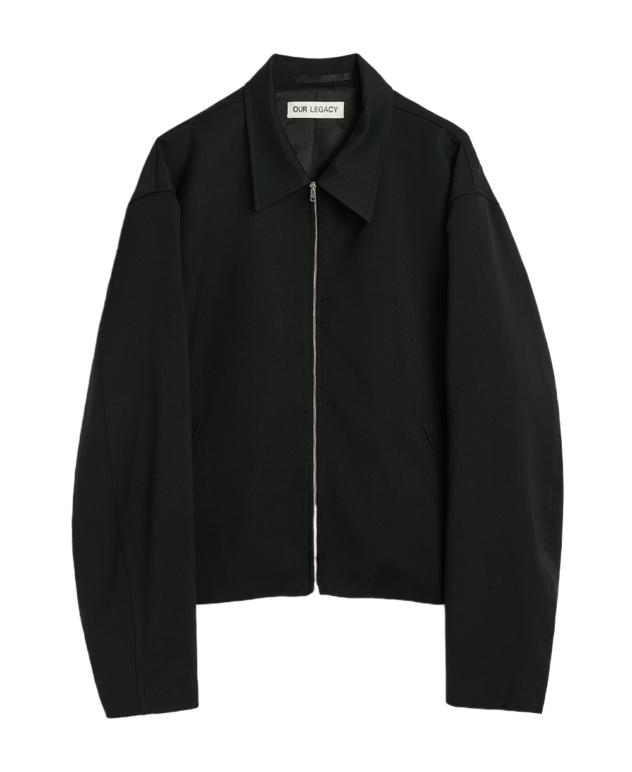 Our Legacy Virgin Wool Layering Jacket In Black